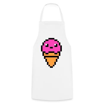 ice cream - Cooking Apron - white - Front - AI Model Male 185 dark (185cm)