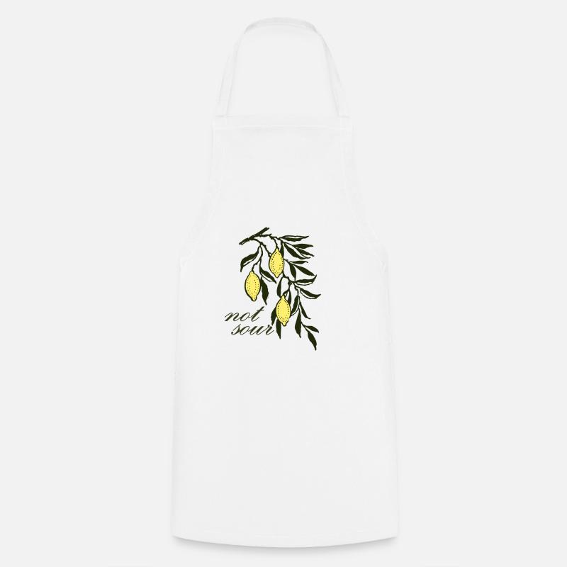 not sour - Cooking Apron - white