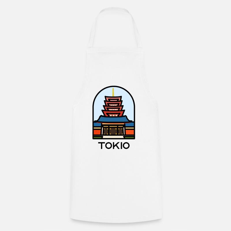 Tokyo - Senso-ji Temple - Tablier de cuisine - blanc