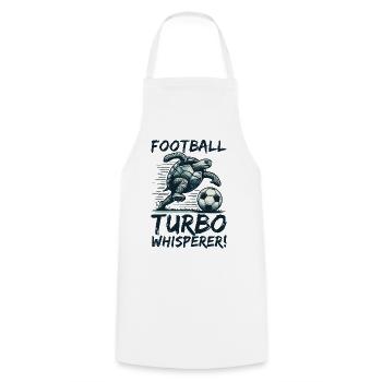 TURTLE FOOTBALL STAR : FOOTBALL TURBO WHEASPERER - Tablier de cuisine - blanc - Devant - AI Model Male 185 dark (185cm)