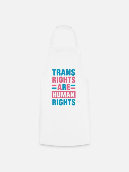 LHBTQ Pride Month – Trans Rights Are Human Rights - Kokkeforkle - hvit