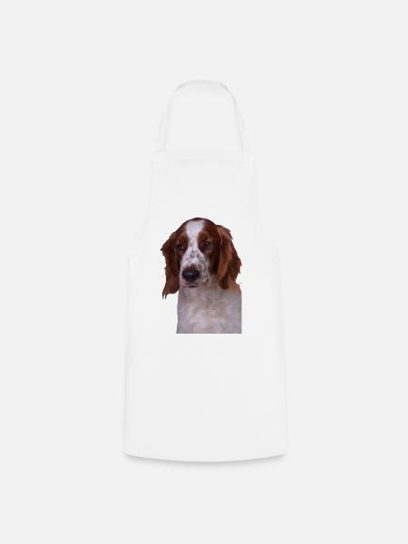 Welsh Springer Spaniel - Kochschürze - Weiß