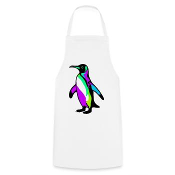 Penguin - Cooking Apron - white - Front - AI Model Male 185 dark (185cm)