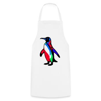 Penguin - Cooking Apron - white - Front - AI Model Male 185 dark (185cm)
