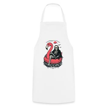 Amour de l’été - Tablier de cuisine - blanc - Devant - AI Model Male 185 dark (185cm)