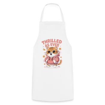 Conception ludique du sweat à capuche pour chat - Tablier de cuisine - blanc - Devant - AI Model Male 185 dark (185cm)