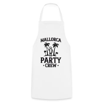 Mallorca Party Crew - Tablier de cuisine - blanc - Devant - AI Model Male 185 dark (185cm)