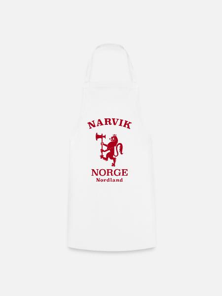 Narvik Norway Norwegen - Kochschürze - Weiß