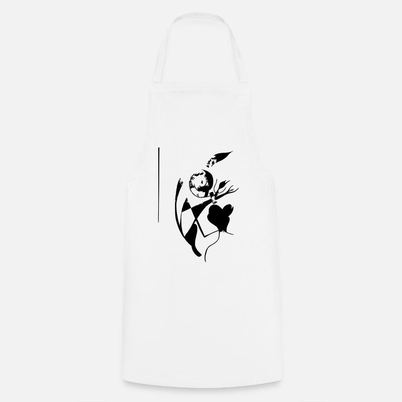 Sakura - Tablier de cuisine - blanc