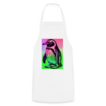 penguin - Cooking Apron - white - Front - AI Model Male 185 dark (185cm)