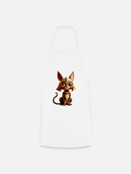 Ägyptische Katze von Anubis - Kochschürze - Weiß