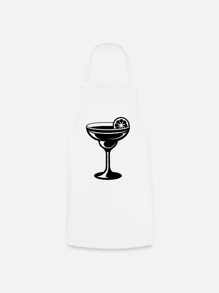 Margarita-Glas - Kochschürze - Weiß