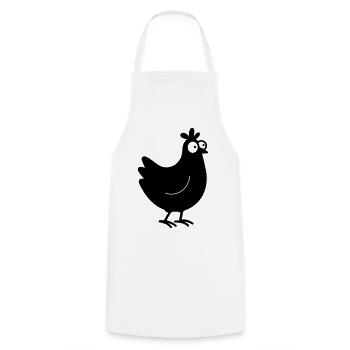 poulet - Tablier de cuisine - blanc - Devant - AI Model Male 185 dark (185cm)
