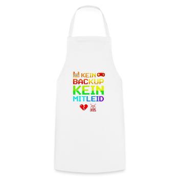 Programmierer Admin Kein Backup Kein Mitleid - Kochschürze - Weiß - Vorne - AI Model Male 185 dark (185cm)