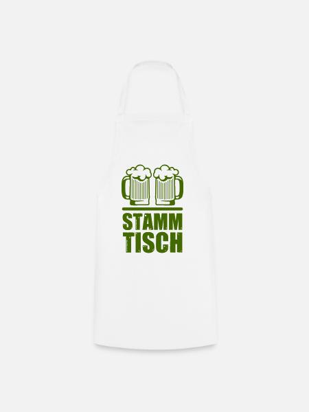 Stammtisch Zwei Maß Bier Gläser - Kochschürze - Weiß