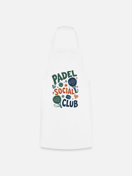 Vintage Padel Social Club - Kochschürze - Weiß