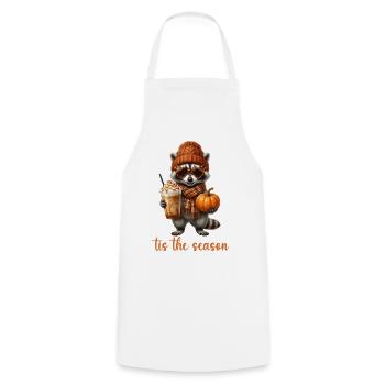 Tis The Season Raccoon - Cooking Apron - white - Front - AI Model Male 185 dark (185cm)