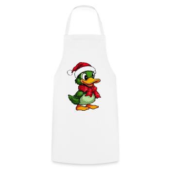 Weihnachten Entchen - Kochschürze - Weiß - Vorne - AI Model Male 185 dark (185cm)