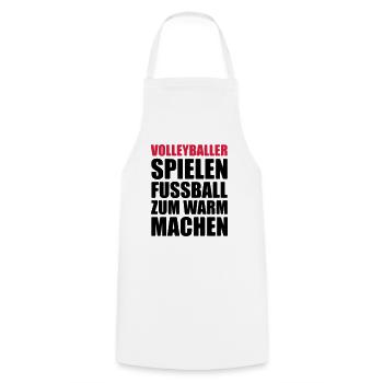 Volleyball Shirt - Beachvolleyball - Team Shirt - Kochschürze - Weiß - Vorne - AI Model Male 185 dark (185cm)