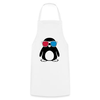 Swaggy Penguin - Tablier de cuisine - blanc - Devant - AI Model Male 185 dark (185cm)