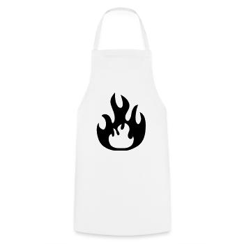 fire__f1 - Tablier de cuisine - blanc - Devant - AI Model Male 185 dark (185cm)