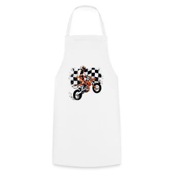Supermoto Racing - Supermotard - Tablier de cuisine - blanc - Devant - AI Model Male 185 dark (185cm)