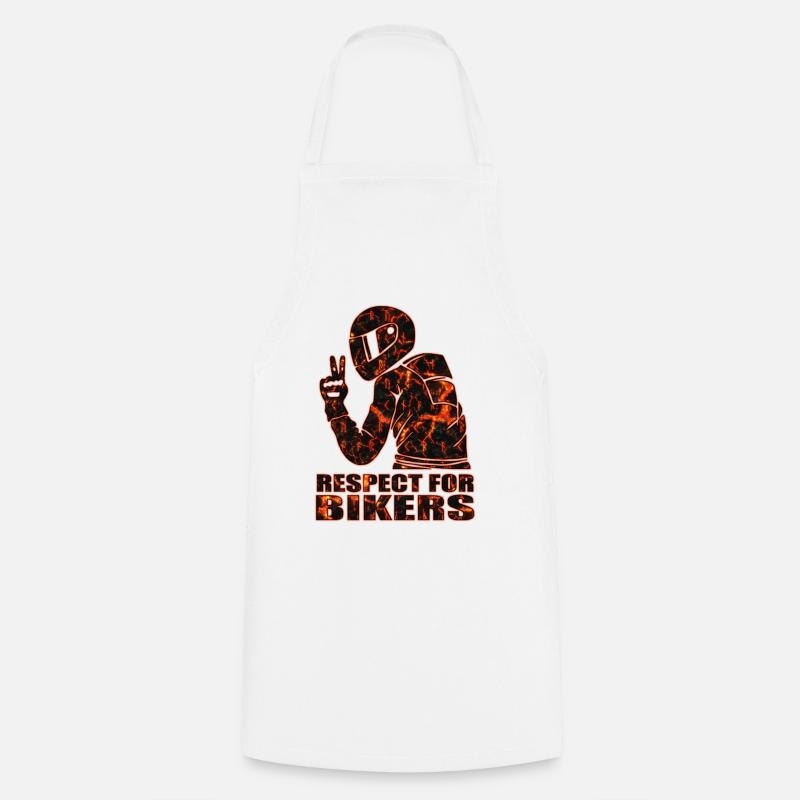 Motards - Tablier de cuisine - blanc