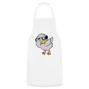 Dabbing Party Ducklings Cool - Cooking Apron - white - Front - AI Model Male 185 dark (185cm)