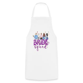 Bride bride wedding stag party bridesmaid party stag party - Cooking Apron - white - Front - AI Model Male 185 dark (185cm)