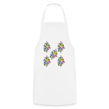 Fleur - Tablier de cuisine - blanc - Devant - AI Model Male 185 dark (185cm)