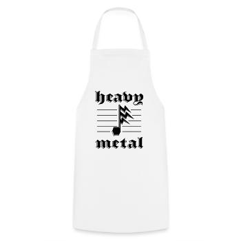 Heavy Metal Blitznote - Cooking Apron - white - Front - AI Model Male 185 dark (185cm)