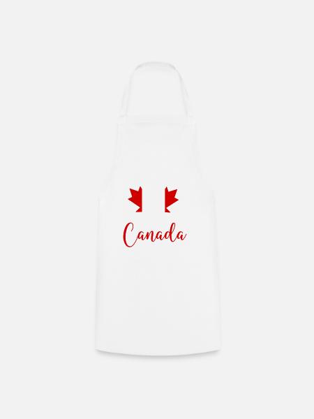 Canada Canada Feuille d’érable - Tablier de cuisine - blanc