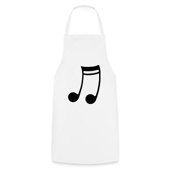 double note - Cooking Apron - white - Front - AI Model Male 185 dark (185cm)