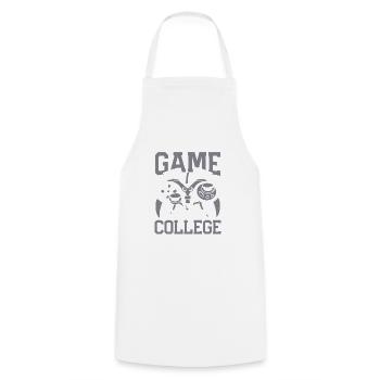 Gamer College Graduate him, your boy, girl, - Cooking Apron - white - Front - AI Model Male 185 dark (185cm)