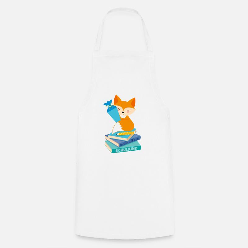Fuchs Schulkind - Kochschürze - Weiß