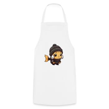 Fish Winter Animal Anime - Cooking Apron - white - Front - AI Model Male 185 dark (185cm)