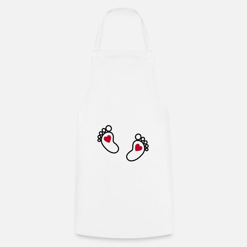 Baby feet - Cooking Apron - white