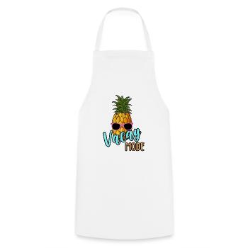 Vacay Mode Pineapple & Sunglasses Summer Vacation - Cooking Apron - white - Front - AI Model Male 185 dark (185cm)