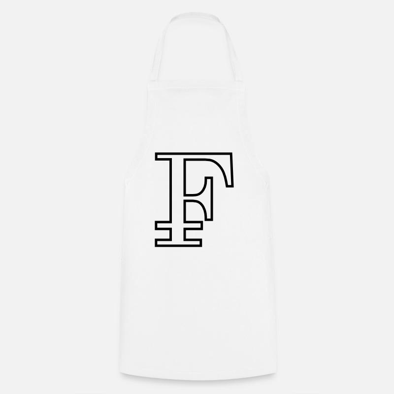 Franconian outline black - Cooking Apron - white