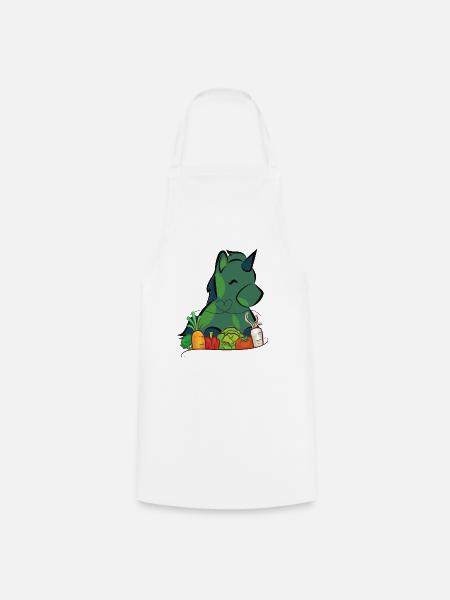Veggie Einhorn - Kochschürze - Weiß