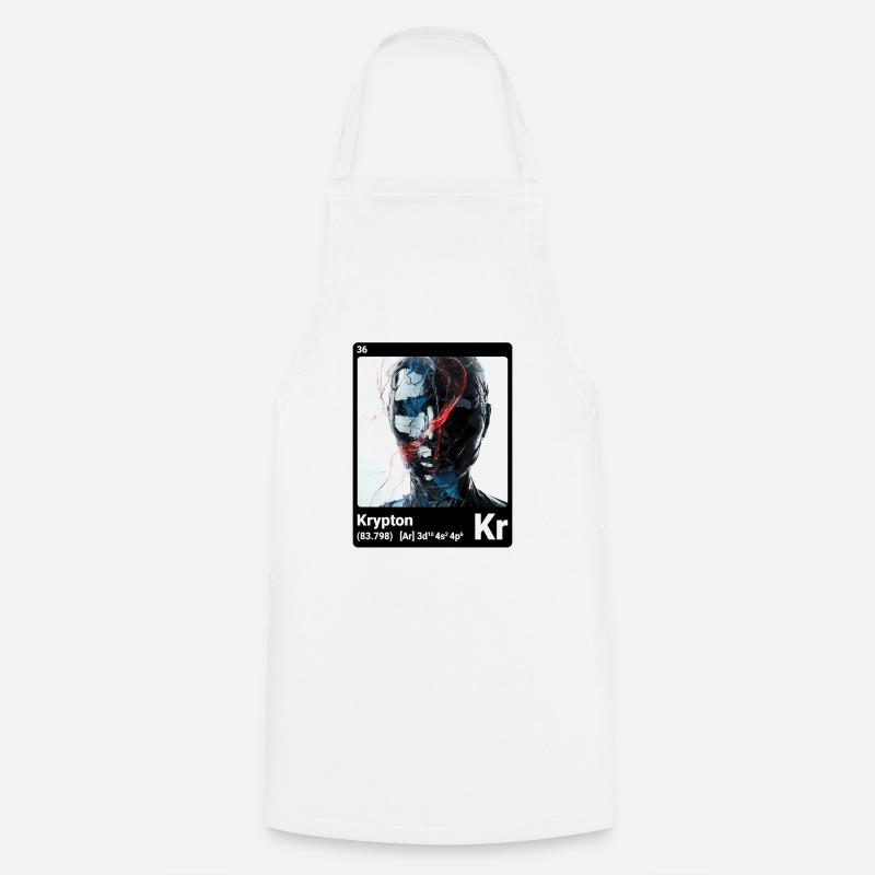 AI am Krypton (bk) - Cooking Apron - white