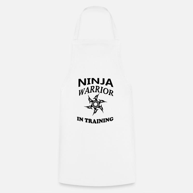 Ninja Warrior in training - Kochschürze - Weiß