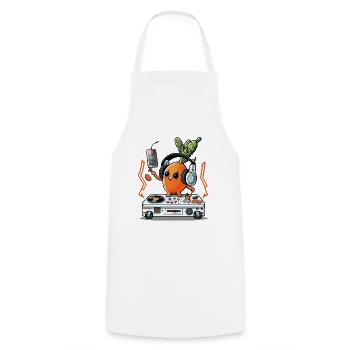 The Carrot Party - Cooking Apron - white - Front - AI Model Male 185 dark (185cm)