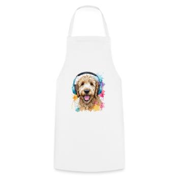 Goldendoodle Casque Chien Animal Design Imprimer - Tablier de cuisine - blanc - Devant - AI Model Male 185 dark (185cm)