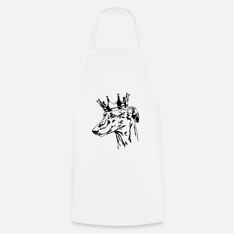 GALGO ESPANOL Krone Chiens Lévriers Wilsigns - Tablier de cuisine - blanc