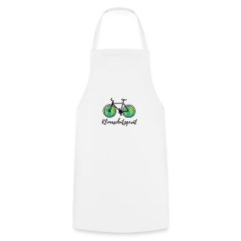 Klimaschutzgerät Fahrrad T-Shirt Geschenk Umwelt - Kochschürze - Weiß - Vorne - AI Model Male 185 dark (185cm)