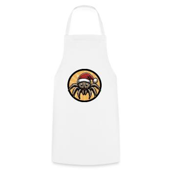 Tarantula Christmas Animal - Cooking Apron - white - Front - AI Model Male 185 dark (185cm)