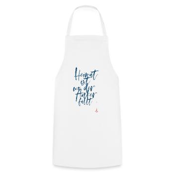 LA MAISON EST O L'ANCRE TOMBE - Tablier de cuisine - blanc - Devant - AI Model Male 185 dark (185cm)
