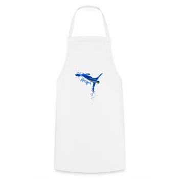 Ski acrobatique,Freestye,Ski,Graffiti - Tablier de cuisine - blanc - Devant - AI Model Male 185 dark (185cm)