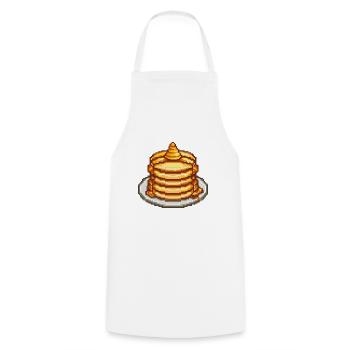 Icône de pixel de crêpe - Tablier de cuisine - blanc - Devant - AI Model Male 185 dark (185cm)